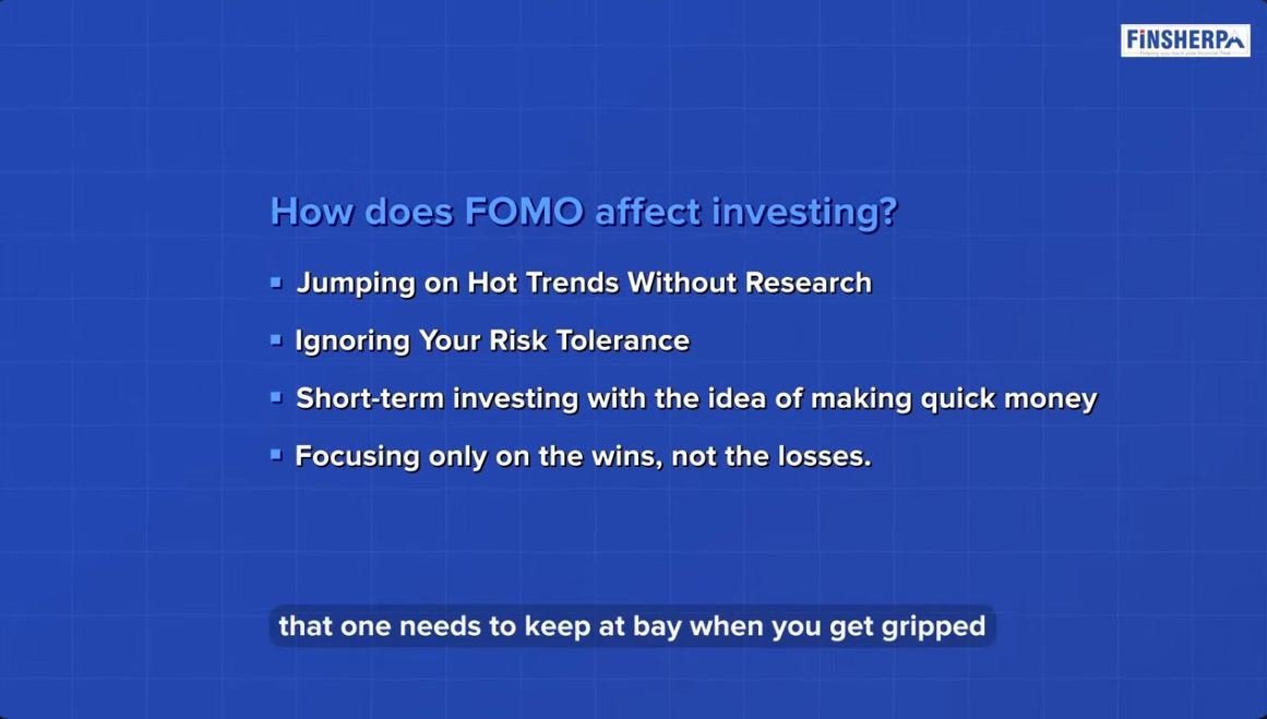 How Does FOMO Affect Investing - Finsherpa